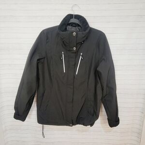 GERRY SZ MEDIUM BLACK SKI PARKA JACKET, LIKE NEW! PRISTINE CONDITION! WARM!